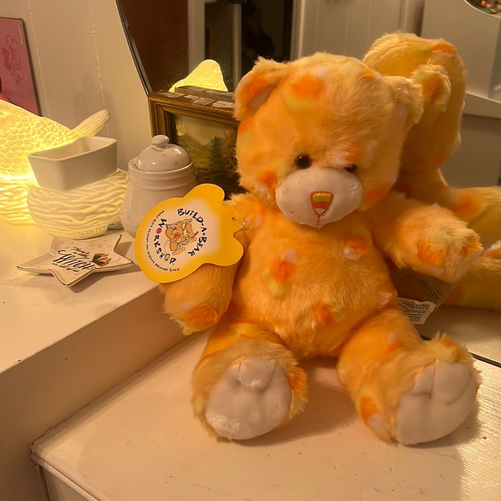 Build a bear candy corn teddy